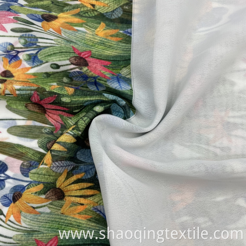 Floral Woven Polyester Textile Jpg